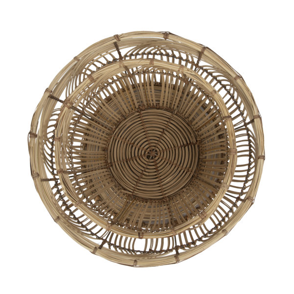 Dovecove Round 2 Piece Rattan Basket Set & Reviews Wayfair